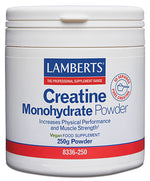 Monohidrato de Creatina en Polvo Lamberts | 100% Pura | 250g
