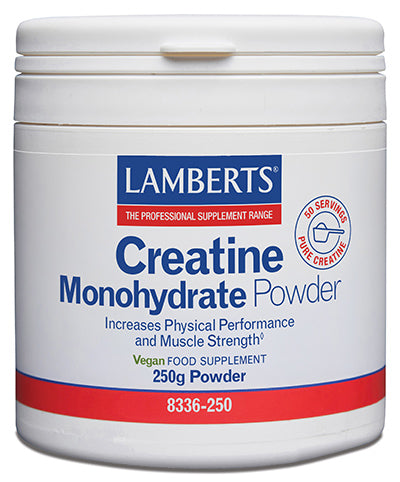 Monohidrato de Creatina en Polvo Lamberts | 100% Pura | 250g