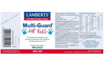 Multi-Guard for Kids Lamberts | Multivitamínico Masticable para Niños de 4 a 14 Años | Frutos del Bosque | 100 Comprimidos
