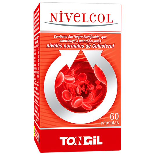 Nivelcol Tongil levadura roja alcachofa ajo negro colesterol 60 cápsulas - suplemento España