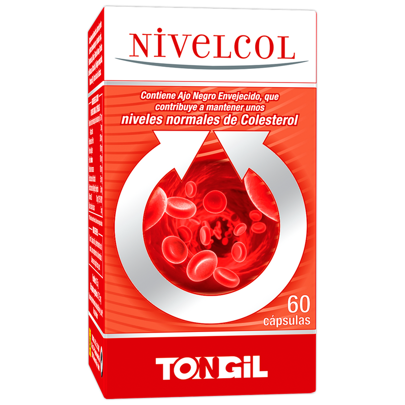 Nivelcol Tongil levadura roja alcachofa ajo negro colesterol 60 cápsulas - suplemento España