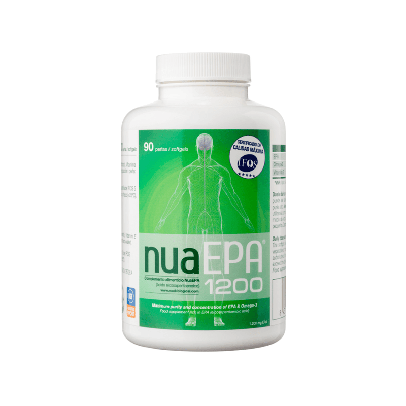 NuaEPA 1200 mg IFOS 5 estrellas EPA cardiovascular 90 perlas Nua Biological - suplemento España