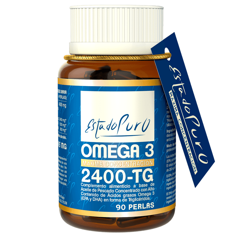 Omega 3 2400-TG EstadoPuro EPA DHA corazón cerebro Tongil 90 perlas - suplemento España