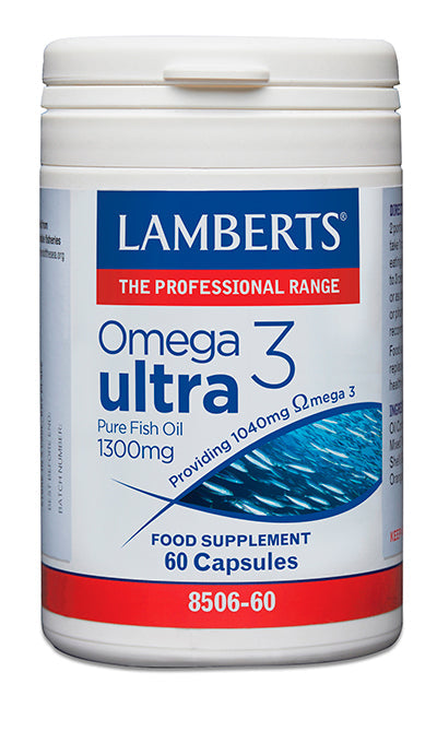 Omega 3 Ultra 1300mg Lamberts aceite de pescado puro EPA DHA 60 cápsulas - suplemento España