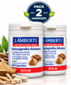 Pack 2 Ashwagandha Advance Lamberts | Extracto de Raíz, Vitamina C y Zinc | Vegana | 60 Cápsulas