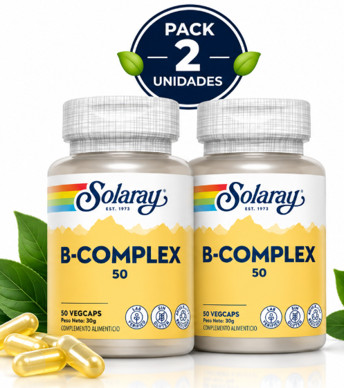 Pack 2 Vitamin B-Complex 50 Solaray - Natureprim