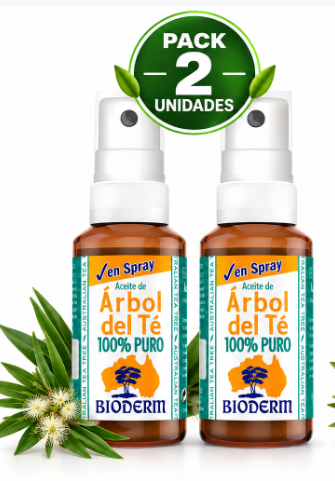 Pack 2 Spray Tea Tree 100% Puro Tongil | Aceite Esencial de Árbol del Té | 30ml