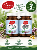 Pack 2 Aceite de Orégano Español Pylbac El Granero Integral | 60 Perlas 700 mg