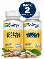 Pack 2 Adrenal Success Solaray | 8 Plantas con Vitaminas C, B5 y B6 | 60 Cápsulas