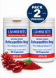 Pack 2 Astaxantina 8 mg de Origen Natural + Vitamina E Lamberts | Vegano | 30 Cápsulas