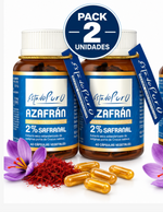 Pack 2 Azafrán 2% Safranal EstadoPuro | Con Vitamina B6 | 40 Cápsulas
