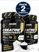 Pack 2 Creatina Monohidrato Creapure® 300g - Amix Black Line | Súper Micronizada 100 Dosis