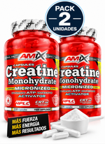 Pack 2 Creatina Monohidrato Amix | Cápsulas | 220 Cáps