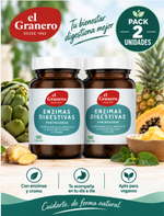 Pack 2 Enzimas Digestivas Pancreogran Complex El Granero Integral | 100 Cápsulas 585 mg
