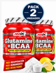 Pack 2 Glutamina + BCAA Amix | 2 x 300 g