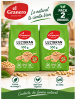 Pack 2 Lecigran Lecitina de Soja No GMO El Granero Integral | En Gránulos | 500 g