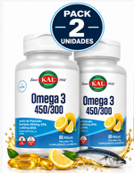 Pack 2 Omega 3 EPA 450/DHA 300 KAL | 60 Perlas