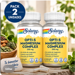 Pack 2 Complex Magnesium Opti-5 Solaray | 5 Fuentes de Magnesio | 60 Cápsulas