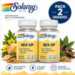 Pack 2 Sex Up Solaray | Catuaba, Maca, Tribulus y Muira Puama | 60 Cápsulas