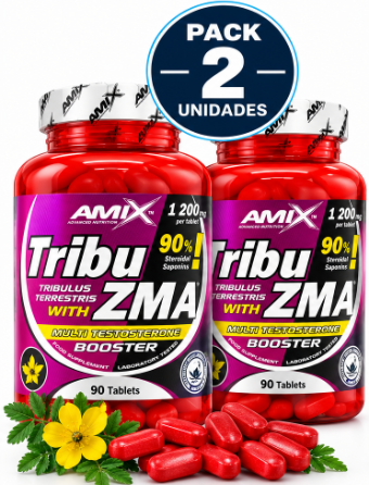 Pack 2 Tribu-ZMA Amix | Zinc, Magnesio y Tribulus | 90 Tabl
