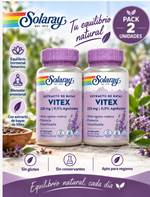 Pack 2 Sauzgatillo (Vitex agnus-castus) Solaray | 60 VegCaps