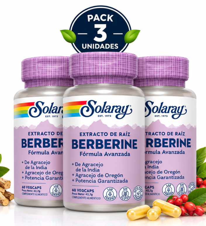 Pack 3 Berberina Solaray - Natureprim