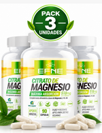 Pack 3 Citrato de Magnesio EFNE | 510mg + Vitamina B6 | Vegano | 90 Cápsulas