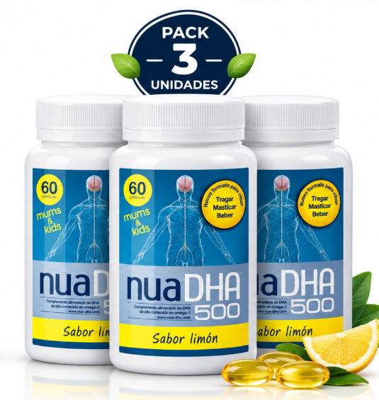 Pack 3 Nua DHA 500 mg Limón - Natureprim