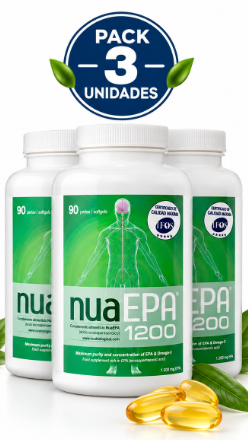 Pack 3 NuaEPA 1200 mg IFOS 5★ | Cardiovascular | 90 Perlas