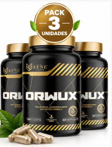Pack 3 Orwux EFNE | Fórmula de 8 Extractos Vegetales | Vegano | 120 Cápsulas