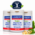 Pack 3 Vitamina D3 Vegana Lamberts - Natureprim