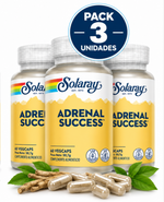 Pack 3 Adrenal Success Solaray | 8 Plantas con Vitaminas C, B5 y B6 | 60 Cápsulas