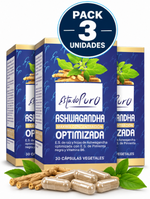 Pack 3 Ashwagandha Optimizada EstadoPuro | Con Vitamina B6 | 30 Cápsulas