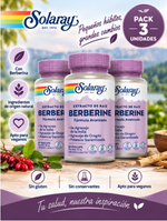 Pack 3 Berberina Solaray | 60 VegCaps