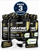 Pack 3 Creatina Monohidrato Creapure® 300g - Amix Black Line | Súper Micronizada 100 Dosis