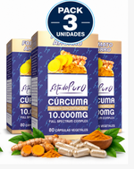 Pack 3 Cúrcuma 10.000 mg EstadoPuro | Full Spectrum Complex | 80 Cápsulas