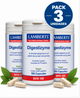 Pack 3 Digestizyme Enzimas Digestivas Lamberts | Lipasa + Amilasa + Proteasa | Vegano | 100 Cápsulas