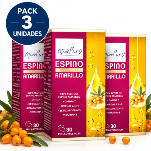Pack 3 Espino Amarillo EstadoPuro | Aceite de Espino Amarillo en Perlas