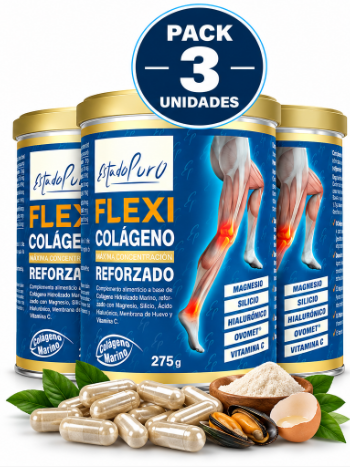 Pack 3 Flexi Colágeno Marino Reforzado EstadoPuro | 275 g