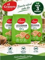 Pack 3 Lecigran Lecitina de Soja No GMO El Granero Integral | En Gránulos | 500 g