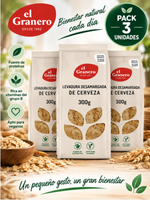 Pack 3 Levadura de Cerveza Desamargada El Granero Integral | 300 g