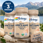 Pack 3 Melena de León Solaray | Hericium erinaceus Fermentado | 60 Cápsulas