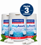 Pack 3 MagAsorb® Citrato de Magnesio 150mg Lamberts | Alta Absorción | Vegano | 180 Comprimidos
