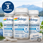 Pack 3 Multidophilus 12 Solaray | 12 Cepas 20.000 Millones UFC | 50 Cápsulas