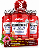 Pack 3 Multi Mega Sport Stack Amix | Multivitamínico Deporte