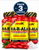 Pack 3 NA-R-ALA Amix | Ácido Alfa Lipoico | 60 Cáps
