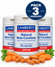Pack 3 Betacaroteno Natural 15 mg Lamberts | Con Carotenoides Mixtos | 90 Cápsulas