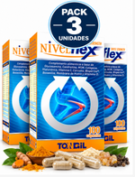 Pack 3 Nivelflex Triple Strength Tongil | Con Vitamina D3 | 100 Cápsulas