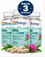 Pack 3 Total Cleanse Liver Solaray | Cardo Mariano | 60 Cáps