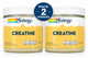Pack 2 Creatina Monohidrato Solaray | 100% Pura, Sin Sabor | Vegana | 225g
